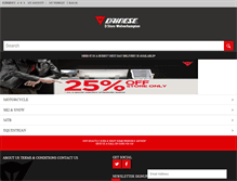 Tablet Screenshot of dainese.me.uk